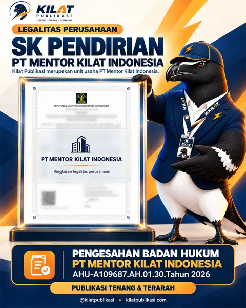 SK pendirian dan pengesahan badan hukum PT Mentor Kilat Indonesia