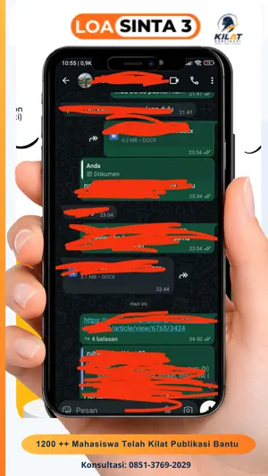 Testimoni chat klien Kilat Publikasi, LOA Sinta 3