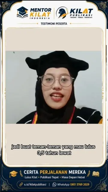 Testimoni mahasiswa UPI lulus 3,5 tahun