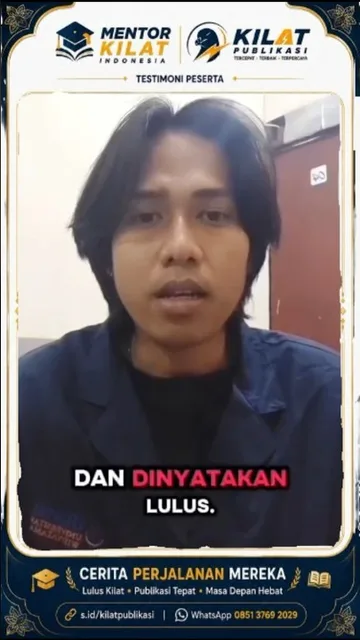 Testimoni publish jurnal Sinta 3 pengganti skripsi Teknik Mesin Universitas Widyatama