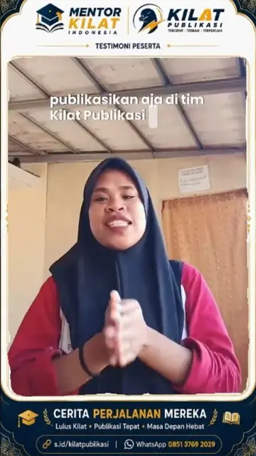 Testimoni publish artikel KKN